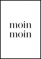 Poster moin moin typography