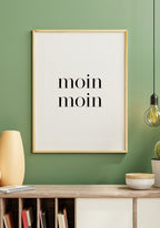 Poster moin moin Typography about Sideboard