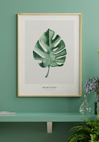Postera Monstera Deliciosa over shelf