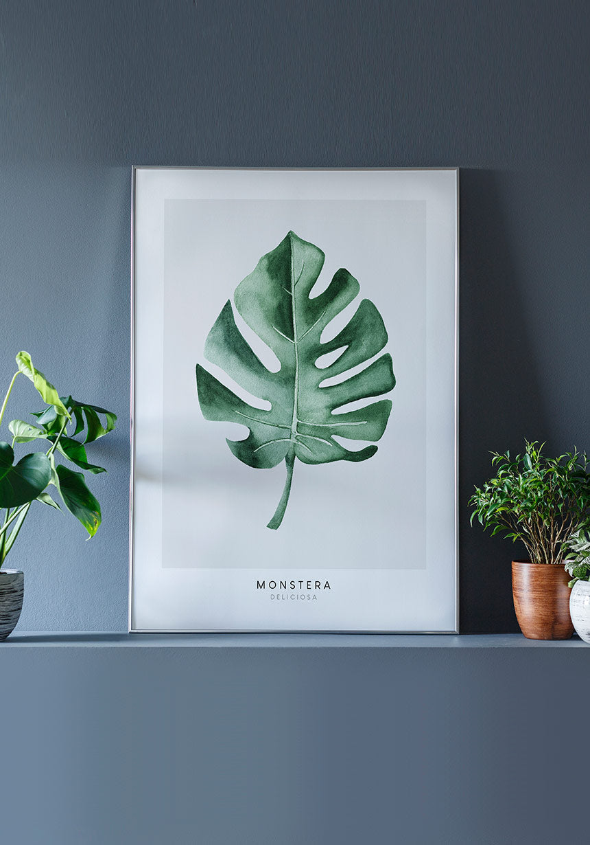 Postera Monstera Deliciosa in the living room