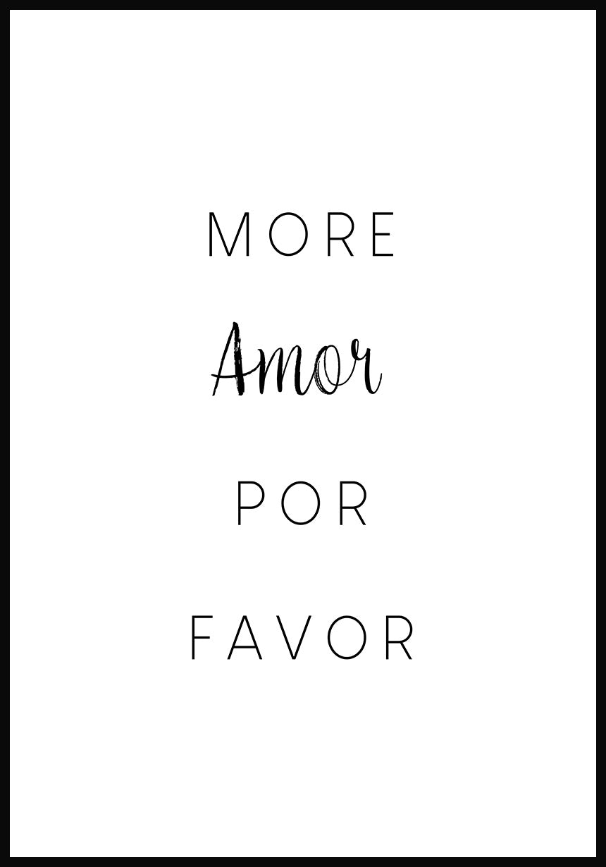 Poster more amor por favor