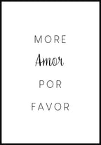 Poster more amor por favor