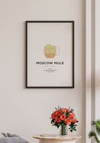 Moscow Mule Cocktail Poster