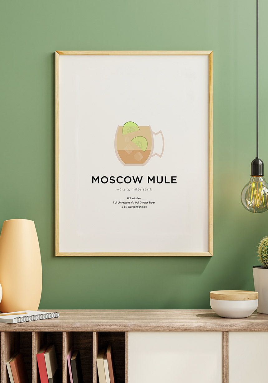 Moscow Mule Cocktail Poster
