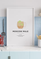 Moscow Mule Cocktail Poster for the Kitchen