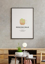 Moscow Mule Cocktail Poster for Home