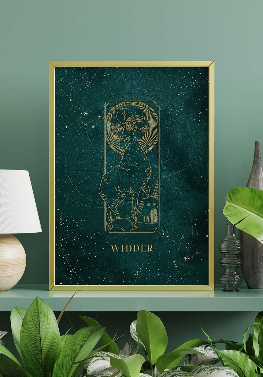 Zodiac sign poster
