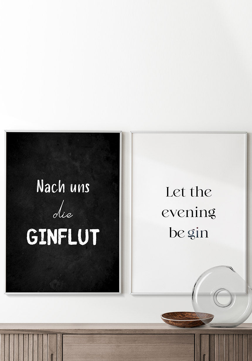 Poster after us the Ginflute as picture wall