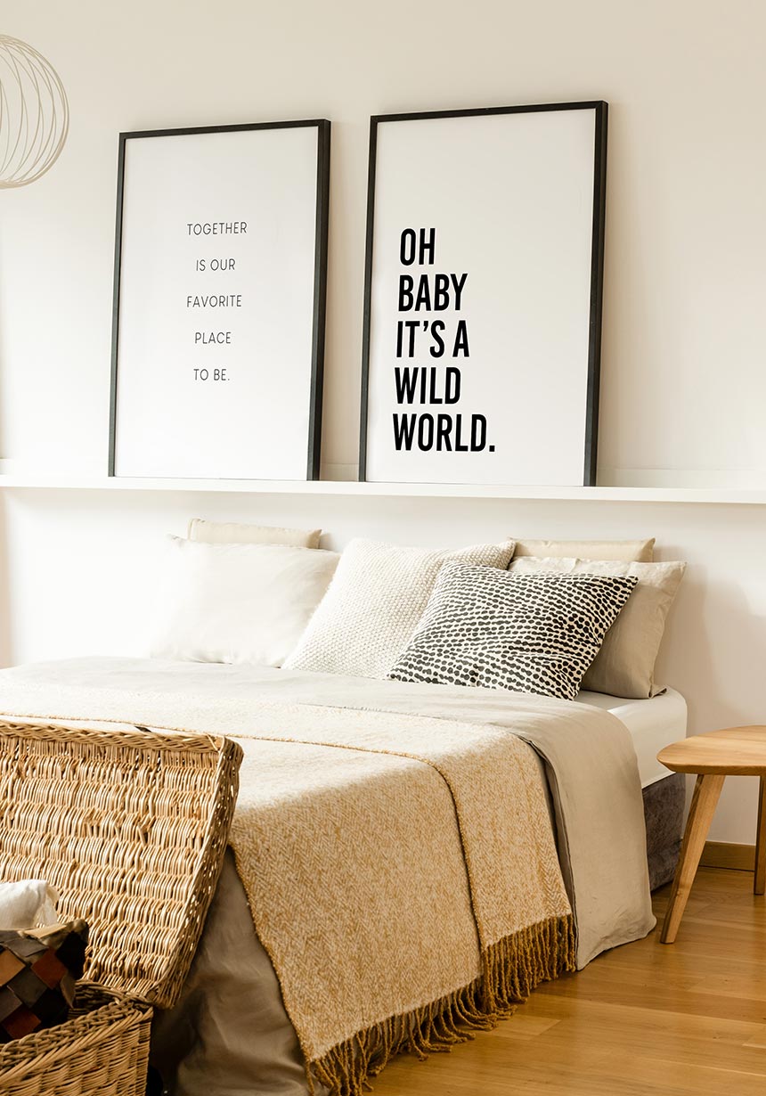Oh baby it`s a wild world poster