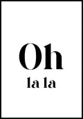 Oh la typography poster