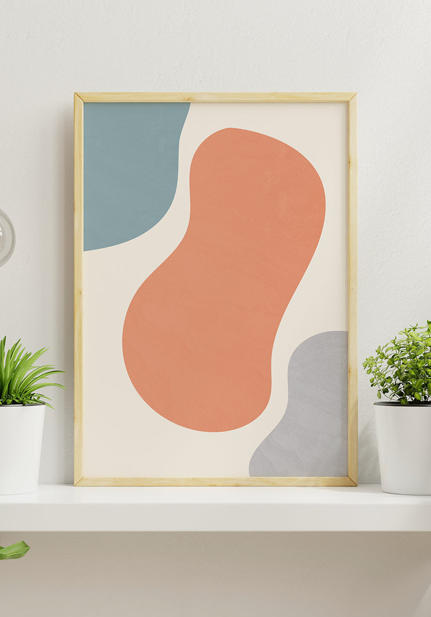 Organic Shapes No2 Poster for the Living Room