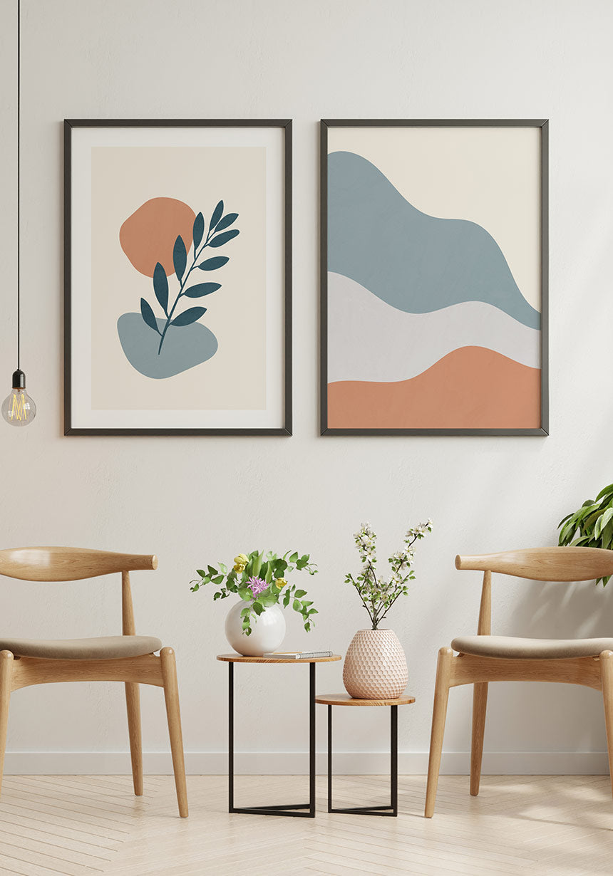 Organic Shapes No2 Poster Image Wall