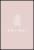 Poster Oui Oui Typography pastel world