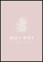Poster Oui Oui Typography pastel world