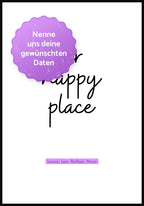 Our happy place personalisierbares Poster