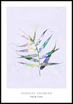 Poster Illustration palm leaf
