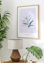 Poster Illustration palm leaf in the living room