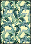 Poster banana leaves texture