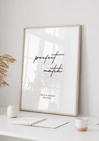 Perfect Match - Personalisierbares Poster