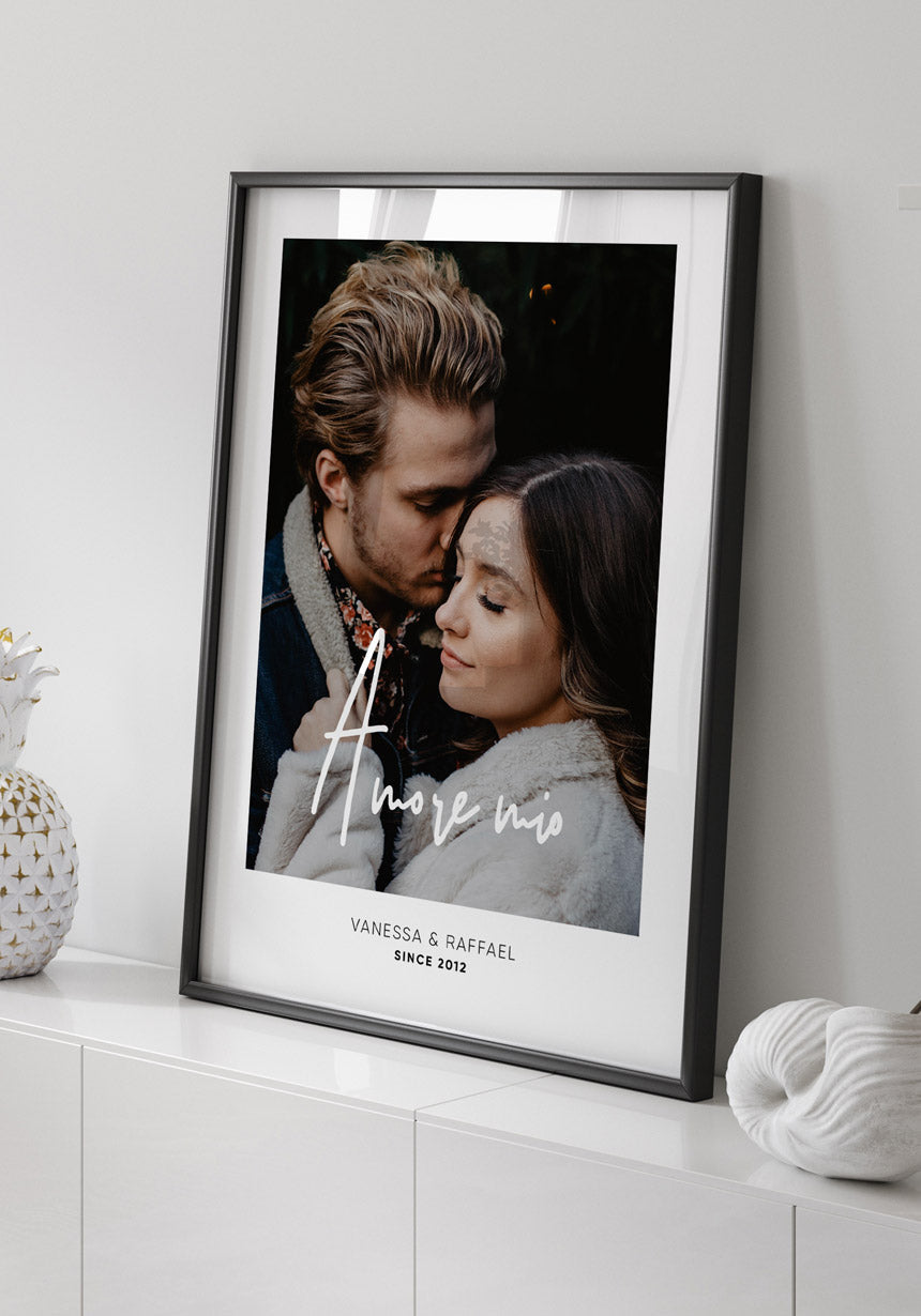 Amore mio - Personalisierbares Poster mit Bild