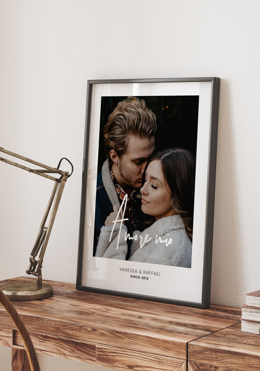 Amore mio - Personalisierbares Poster meine Liebe