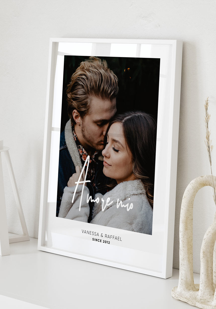 Amore mio - Personalisierbares Poster als Geschenk