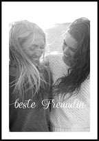 Poster personalisiert beste Freundin mit bild