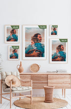 Personalisiertes Poster mit Bild und Zitat Familie