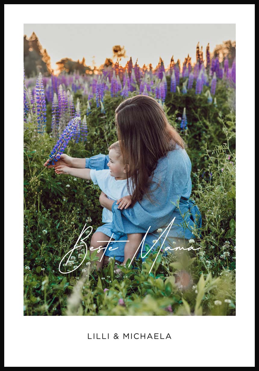 Personalisiertes Poster Beste Mama mit Bild