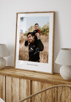 Personalisiertes Poster Bester Papa mit Bild als Geschenk