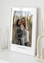 Personalisiertes Poster mit der Schrift Freundschaft als Geschenk