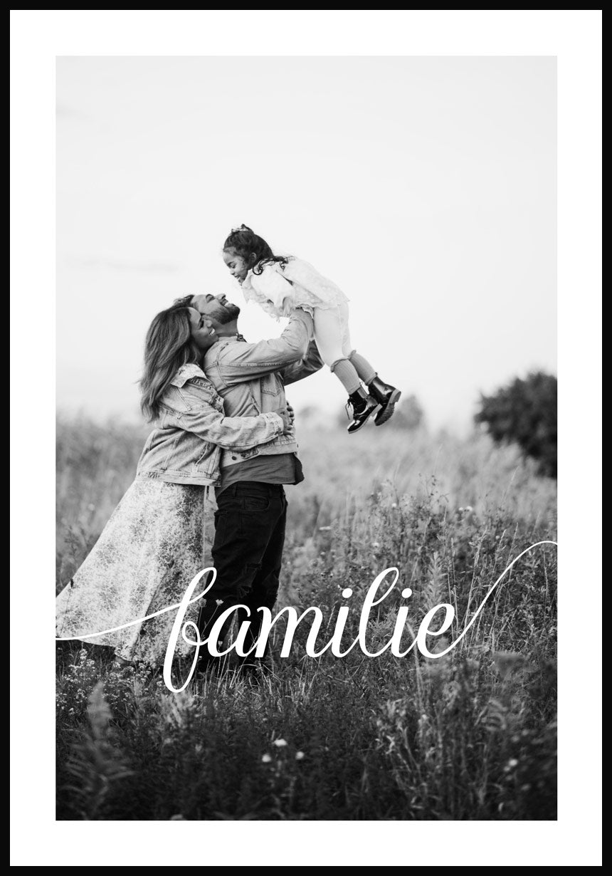 Poster personalisiert Familie mit bild