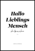 Poster personalisiert Lieblingsmensch