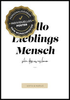 Poster personalisiert Lieblingsmensch perosnalisierbare Flächen