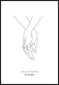 Hand in Hand - Personalisierbares Poster