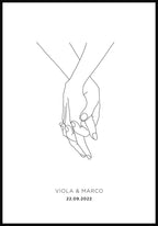 Hand in Hand - Personalisierbares Poster