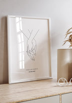 Hand in Hand - Personalisierbares Poster Geschenk