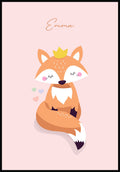 Fuchs mit Krone Kinderposter