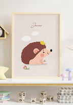 Igel Poster für Kinder mit Namen
