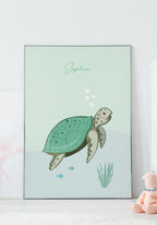 Kinderposter Schildkröte