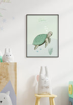 Kinderposter Schildkröte personalisierbar
