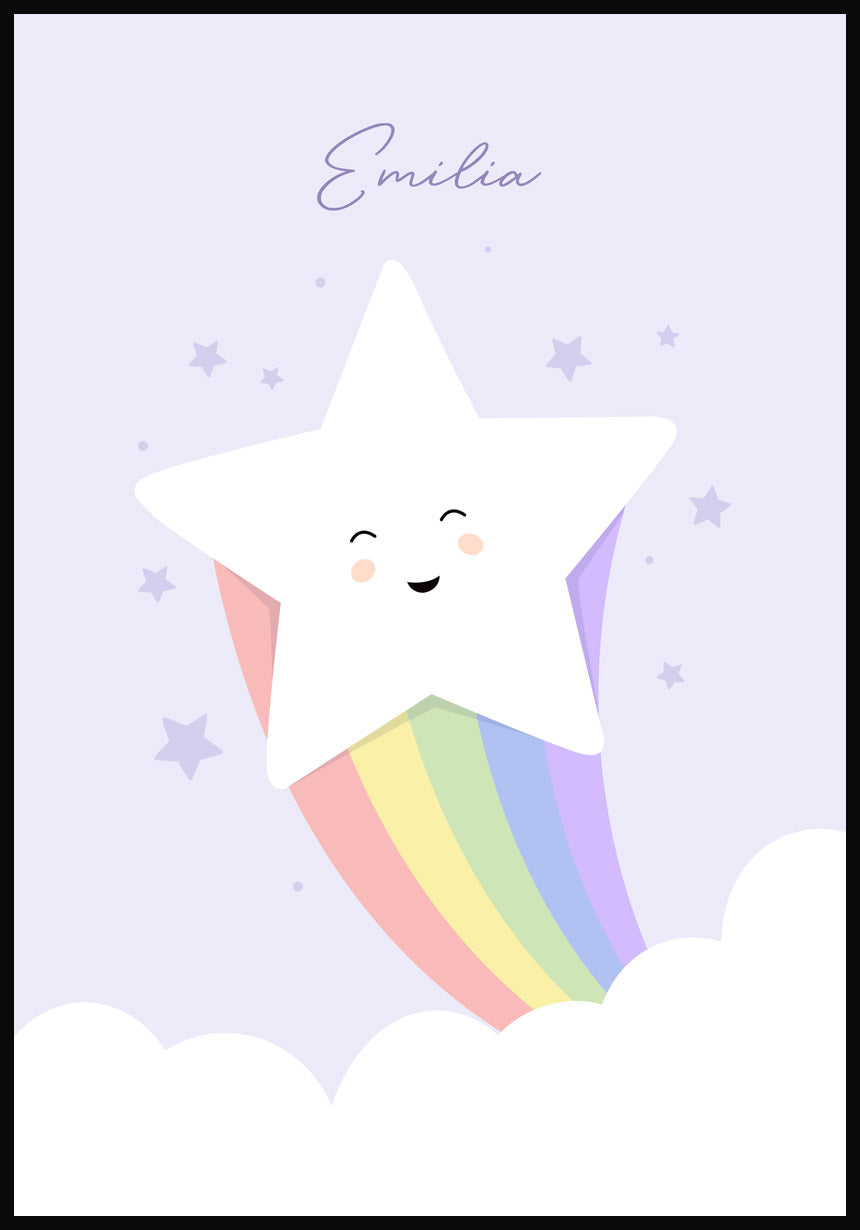Stern Regenbogen Lila