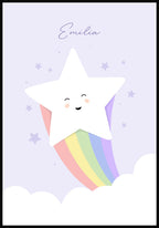 Stern Regenbogen Lila