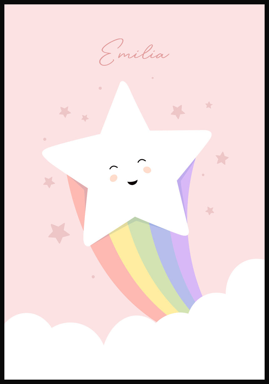 Stern Regenbogen Rosa