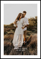 Personalisierbares Poster mit Liebe und deinem Bild