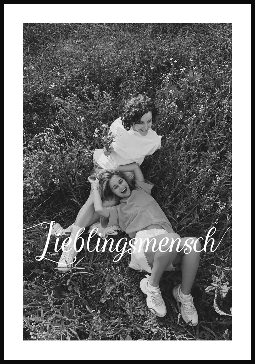 Poster personalisiert Lieblingsmensch mit bild
