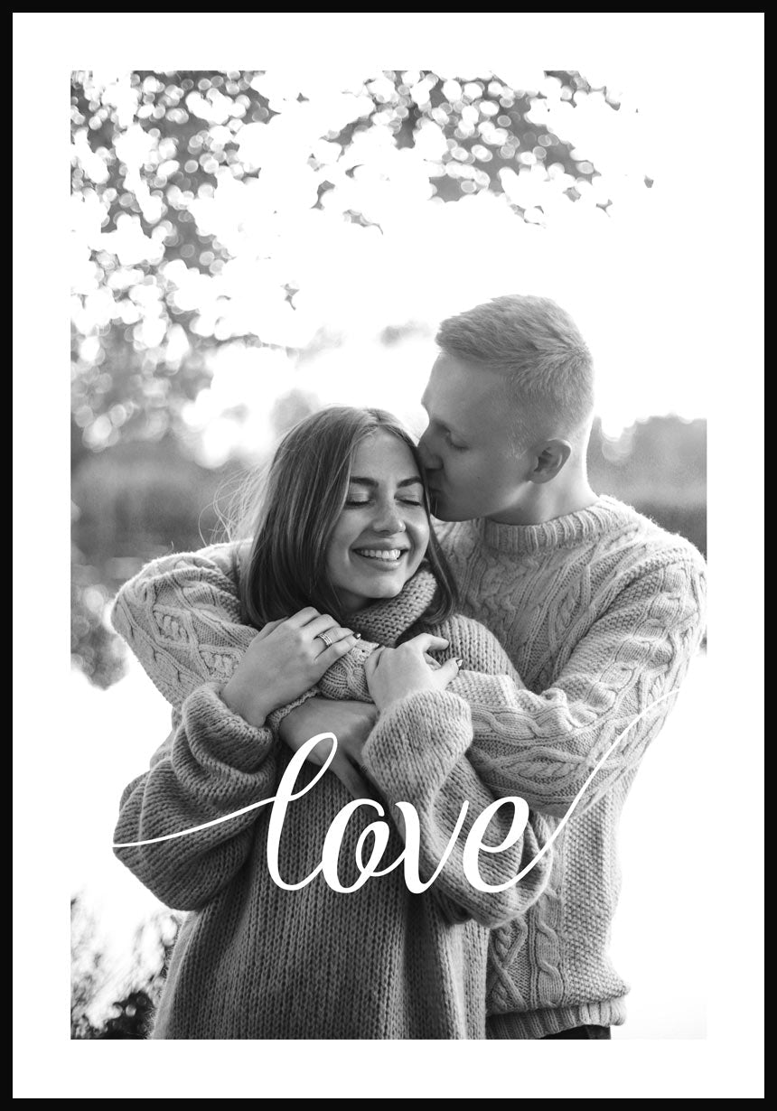 Poster personalisiert love mit bild