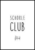 Personlisierbares Poster Schorle Club