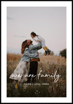 We are family mit Bild - Personalisiertes Poster