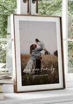 We are family mit Bild - Personalisiertes Poster Geschenk